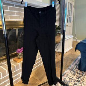 A New Day Black High Rise Pleated Cropped Trousers Size 6